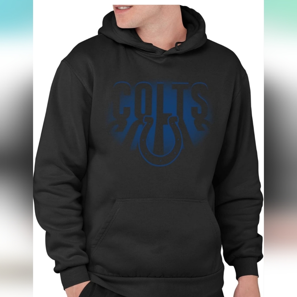 Colts Black and Blue Men's Hoodie
